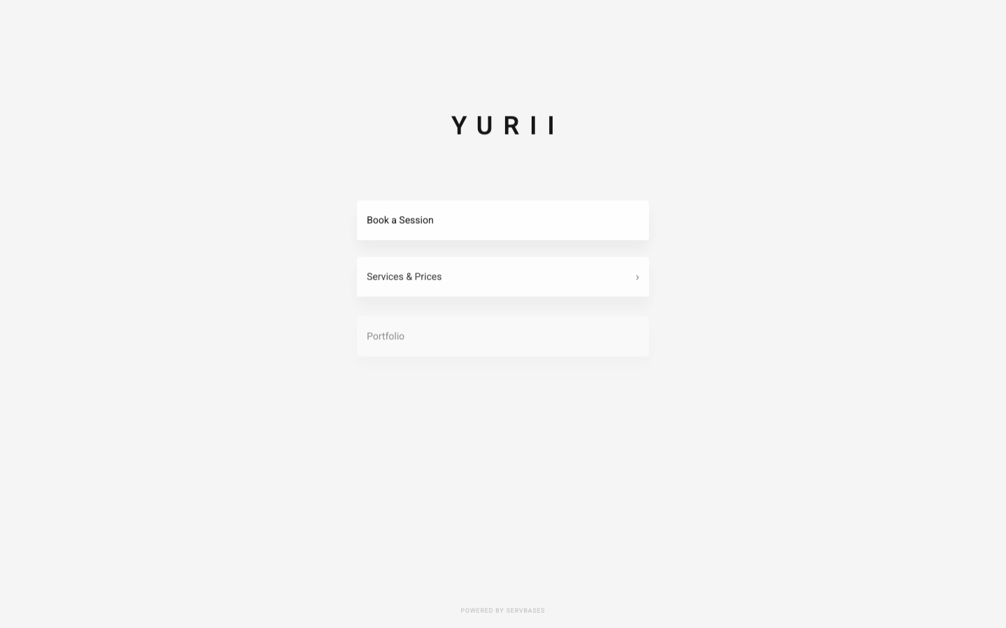 Sitio web de YURII Barber Zürich