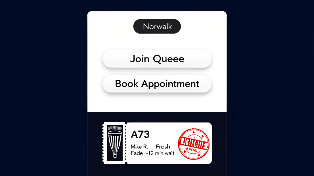Kiosk check-in interface